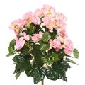 Dare2Decor Light Pink Begonia Floral Bush 15.25 in. DA844612